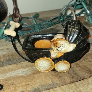 Yankee Candle 2012 Boney Bunch Collection Boney Baby In Hooded Baby Carriage